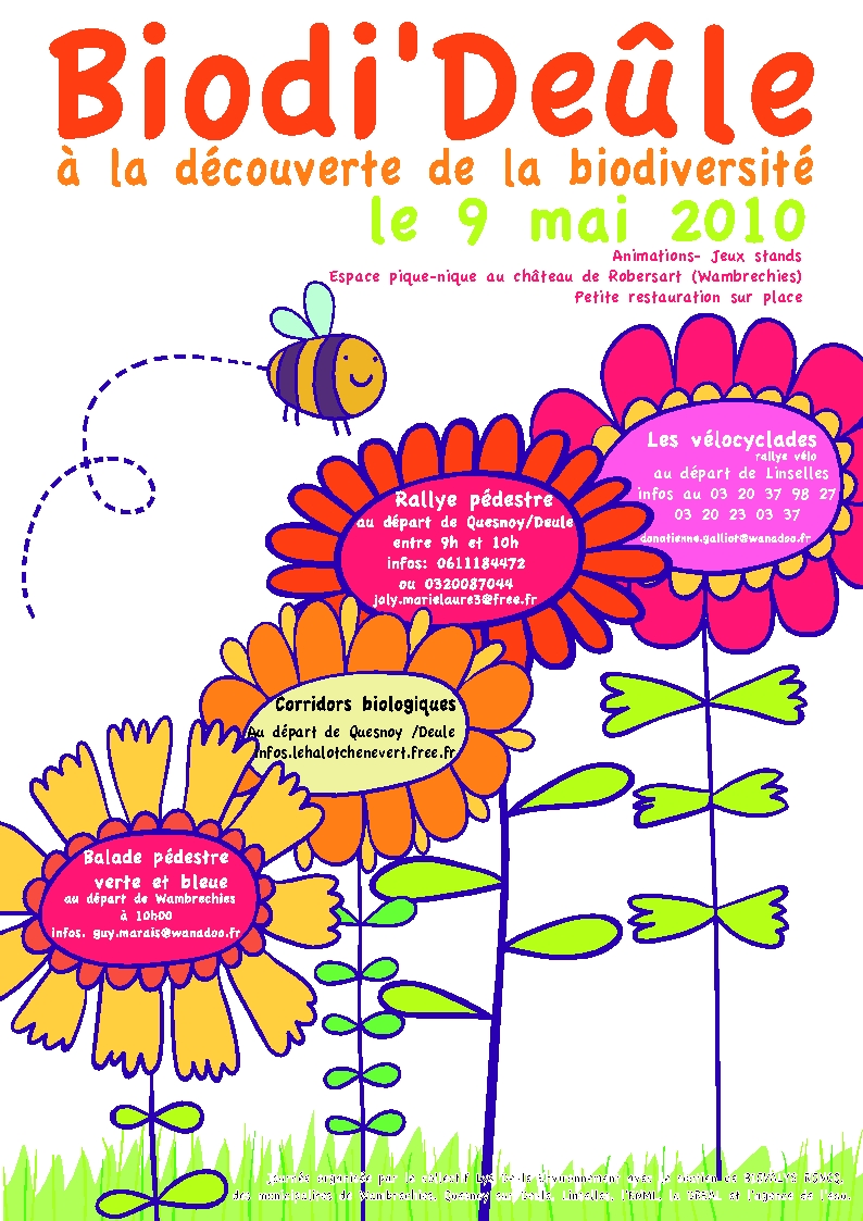 affiche très colorée